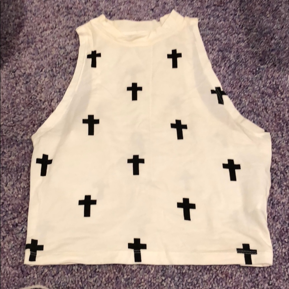 High neck crop top